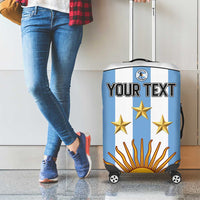 Custom Argentina Football Luggage Cover Vamos Vamos Argentina