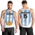 Custom Argentina Football Men Tank Top Vamos Vamos Argentina