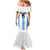 Custom Argentina Football Mermaid Dress Vamos Vamos Argentina