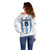 Custom Argentina Football Off Shoulder Sweater Vamos Vamos Argentina