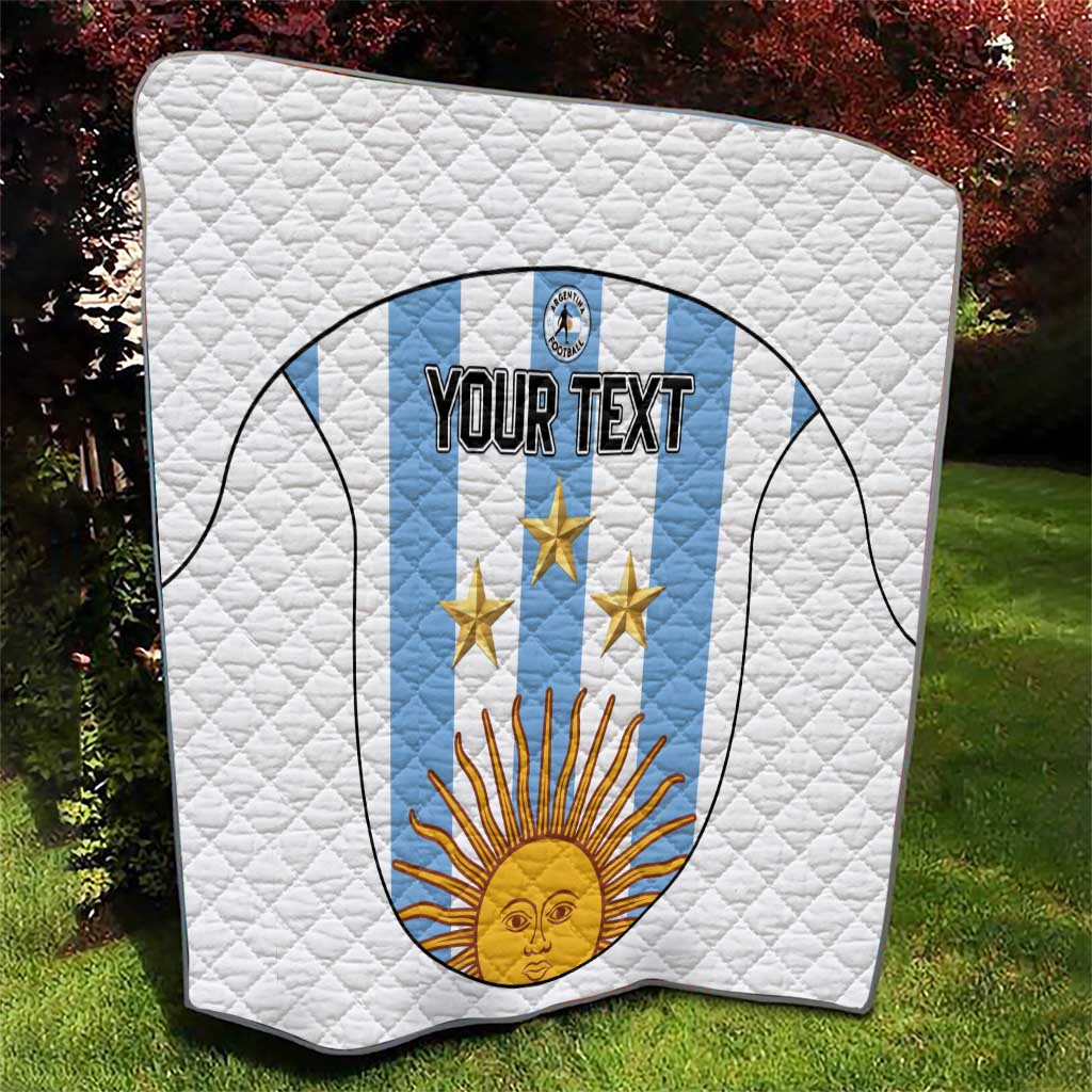 Custom Argentina Football Quilt Vamos Vamos Argentina