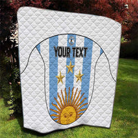 Custom Argentina Football Quilt Vamos Vamos Argentina