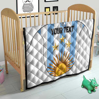 Custom Argentina Football Quilt Vamos Vamos Argentina