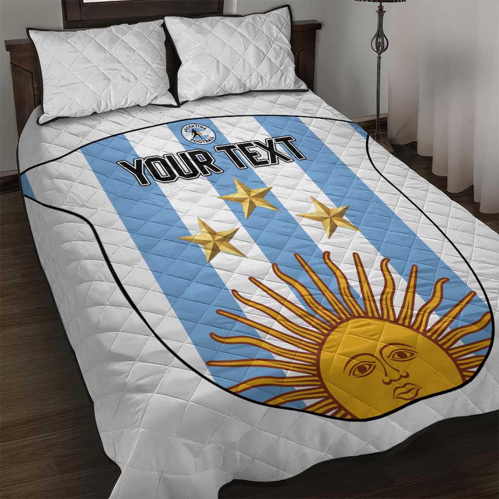 Custom Argentina Football Quilt Bed Set Vamos Vamos Argentina