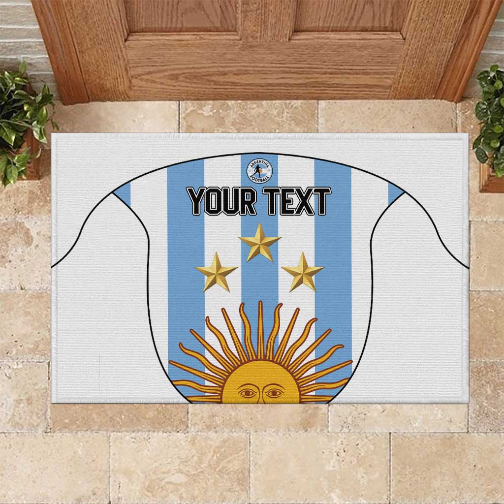 Custom Argentina Football Rubber Doormat Vamos Vamos Argentina