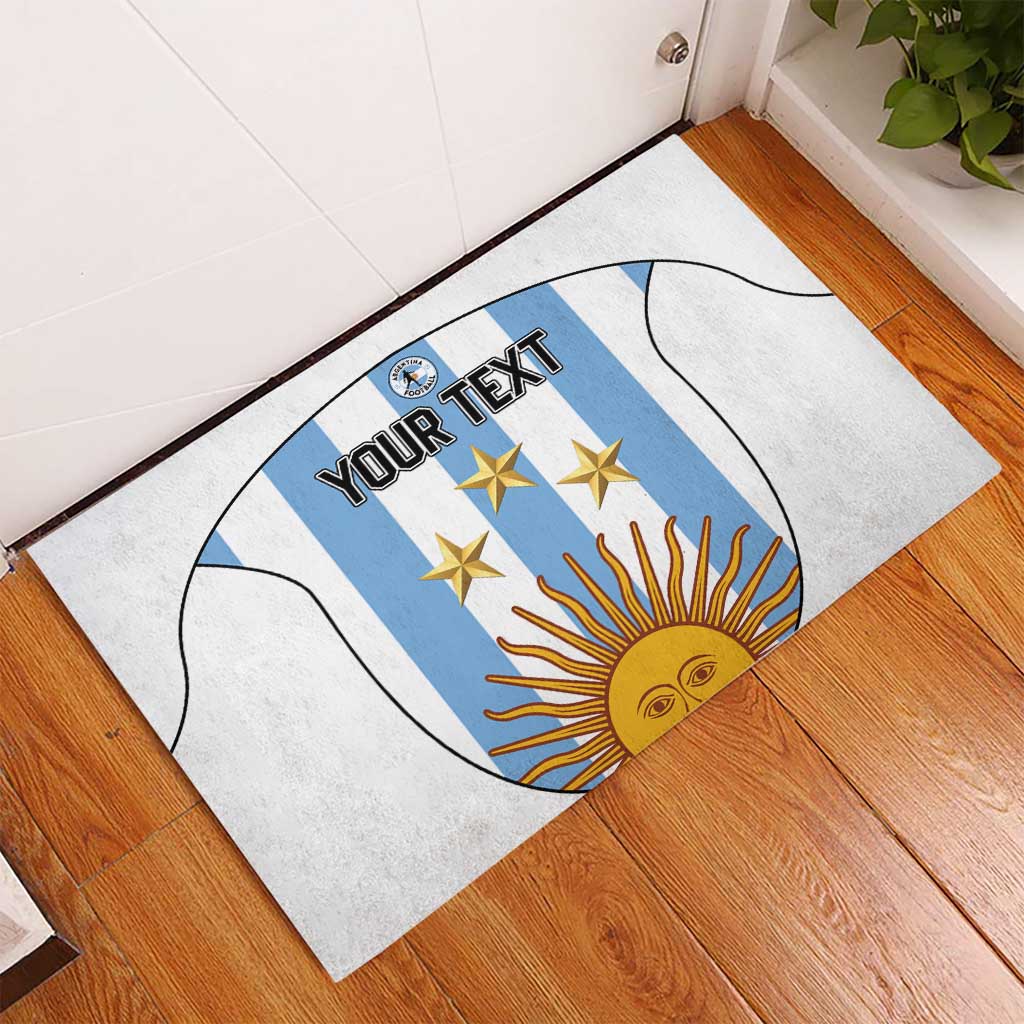 Custom Argentina Football Rubber Doormat Vamos Vamos Argentina