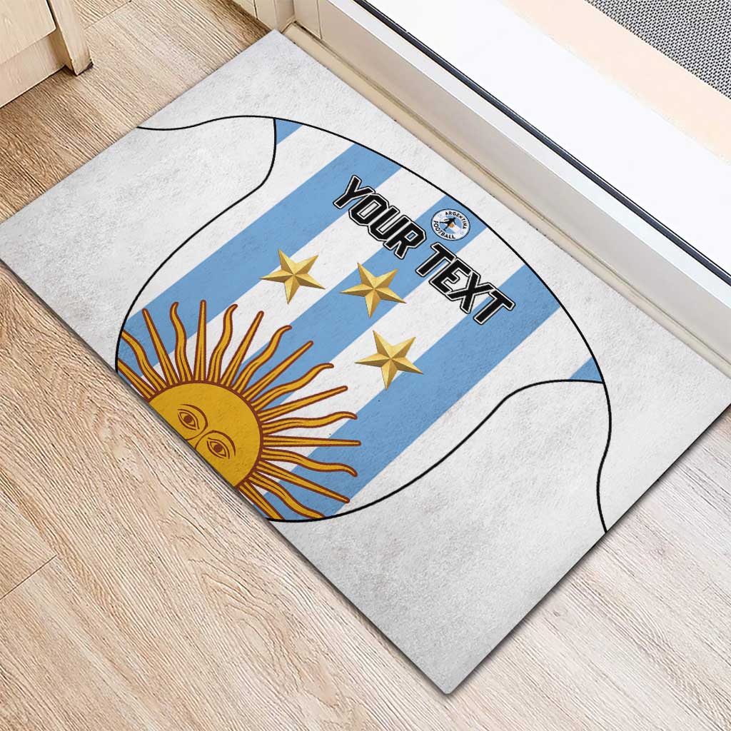 Custom Argentina Football Rubber Doormat Vamos Vamos Argentina