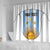 Custom Argentina Football Shower Curtain Vamos Vamos Argentina
