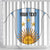 Custom Argentina Football Shower Curtain Vamos Vamos Argentina