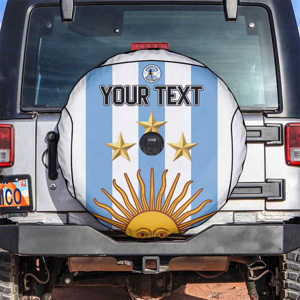 Custom Argentina Football Spare Tire Cover Vamos Vamos Argentina