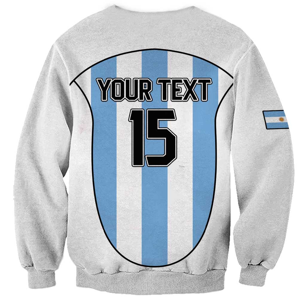 Custom Argentina Football Sweatshirt Vamos Vamos Argentina