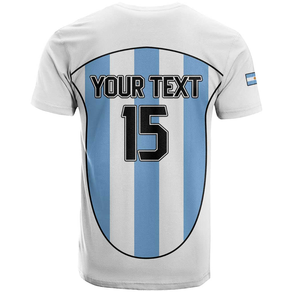 Custom Argentina Football T Shirt Vamos Vamos Argentina