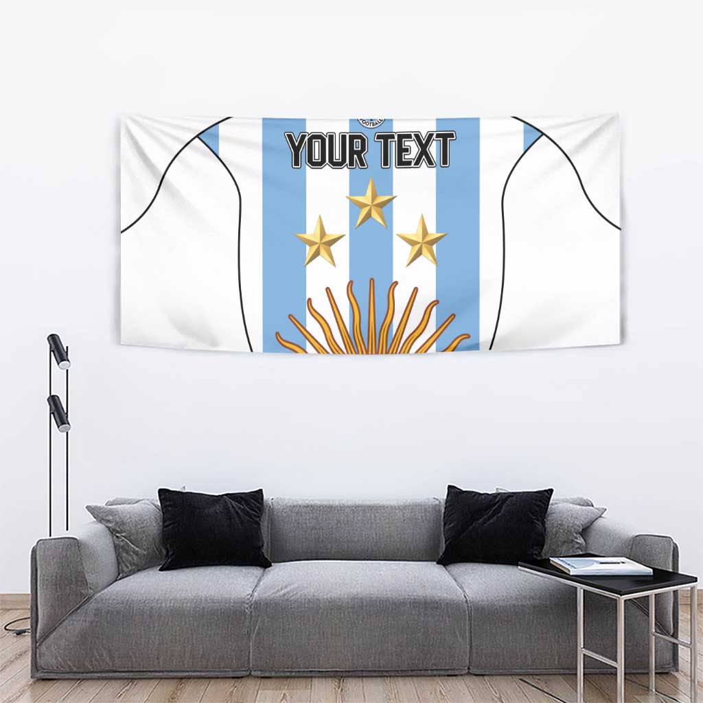 Custom Argentina Football Tapestry Vamos Vamos Argentina