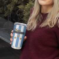 Custom Argentina Football Tumbler Cup Vamos Vamos Argentina