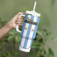 Custom Argentina Football Tumbler With Handle Vamos Vamos Argentina