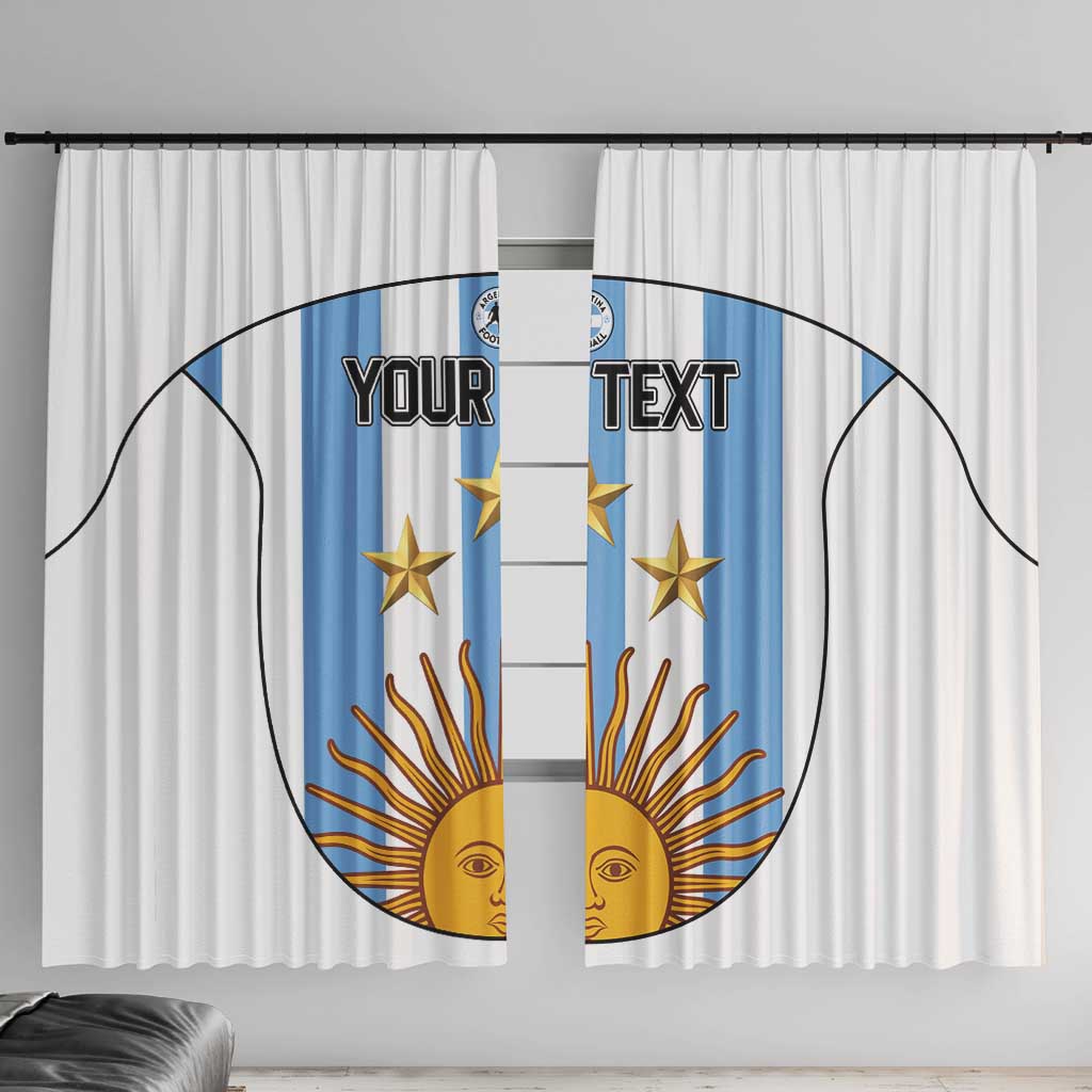 Custom Argentina Football Window Curtain Vamos Vamos Argentina