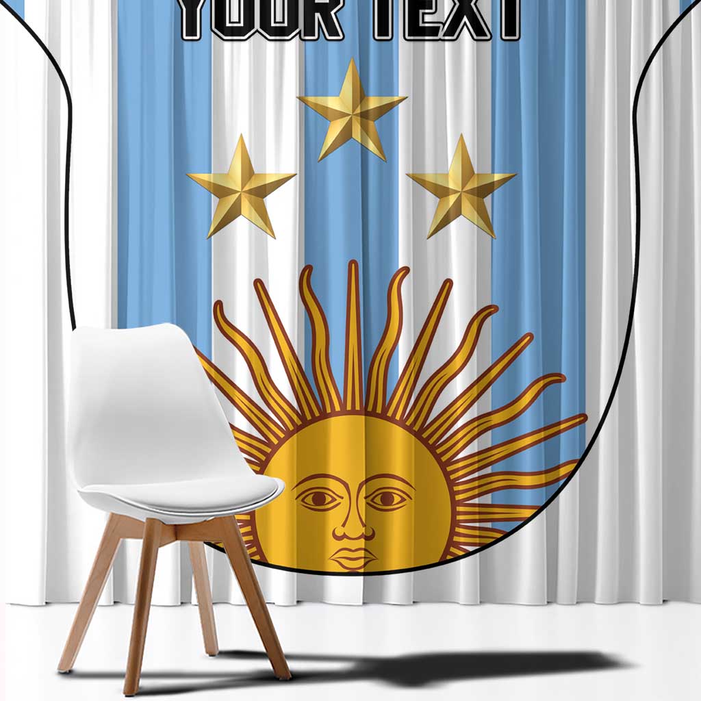 Custom Argentina Football Window Curtain Vamos Vamos Argentina
