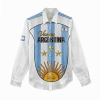 Custom Argentina Football Women Casual Shirt Vamos Vamos Argentina