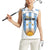 Custom Argentina Football Women Sleeveless Polo Shirt Vamos Vamos Argentina