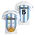 Custom Argentina Football Women V-Neck T-Shirt Vamos Vamos Argentina