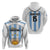Custom Argentina Football Zip Hoodie Vamos Vamos Argentina
