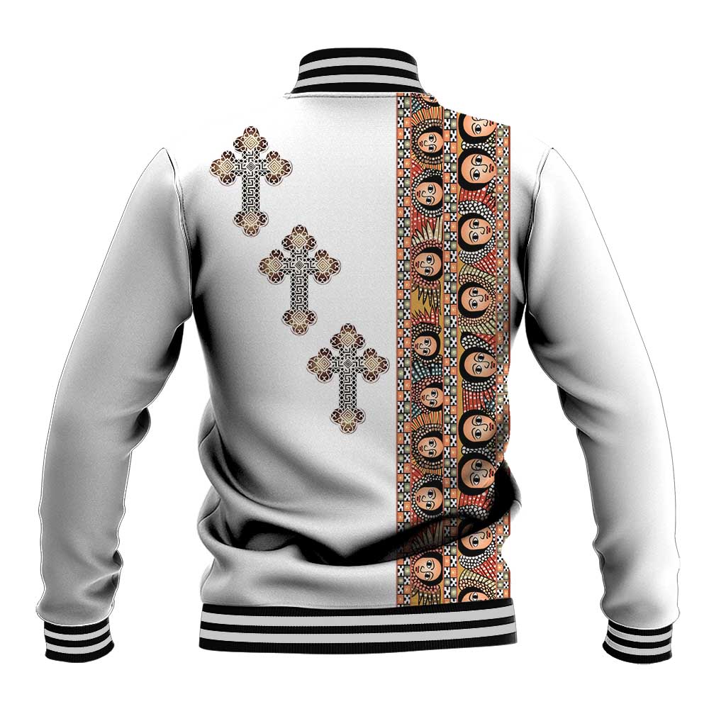 Ethiopia Angels Tilet Baseball Jacket Ethiopian Cross