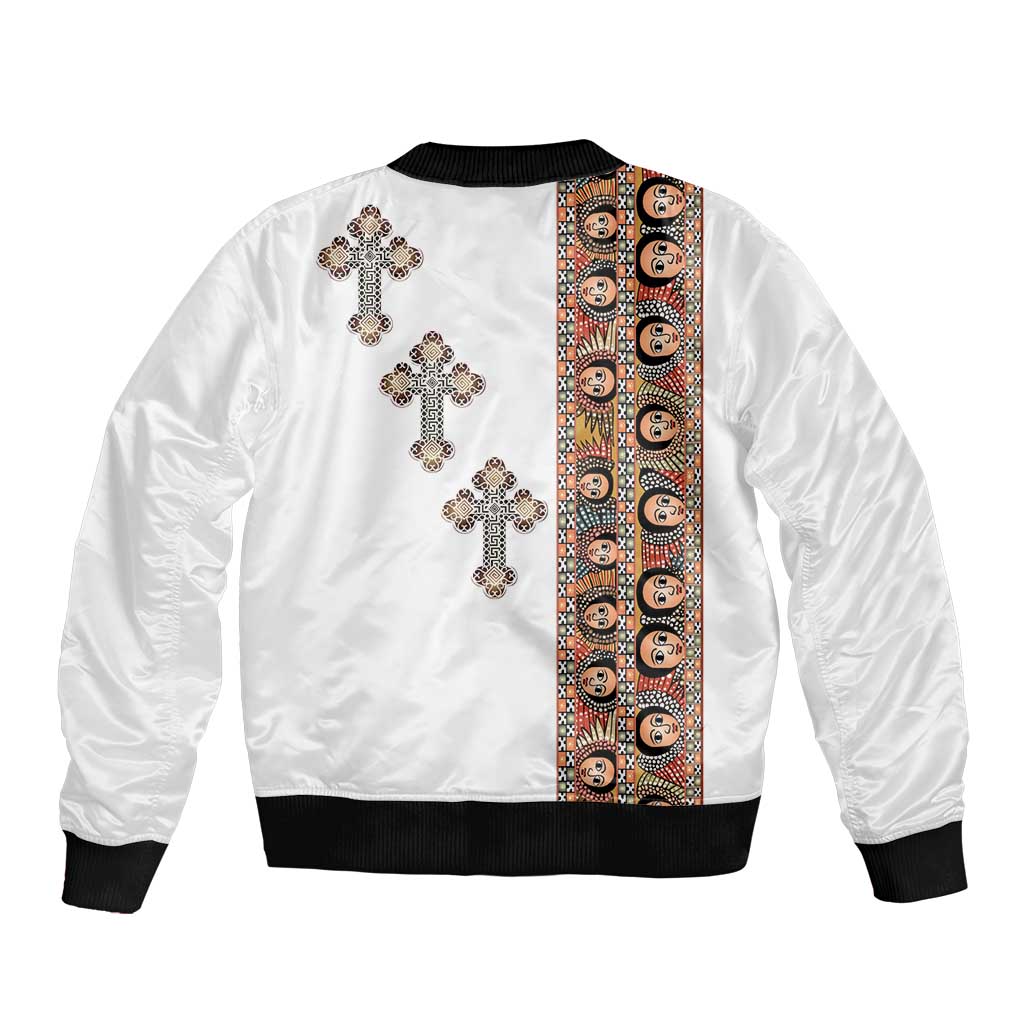 Ethiopia Angels Tilet Bomber Jacket Ethiopian Cross