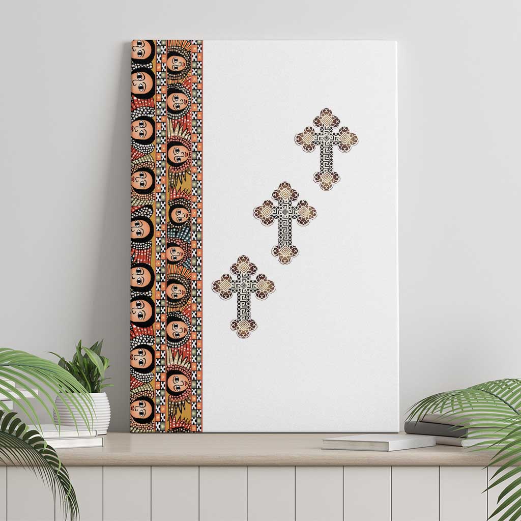 Ethiopia Angels Tilet Canvas Wall Art Ethiopian Cross