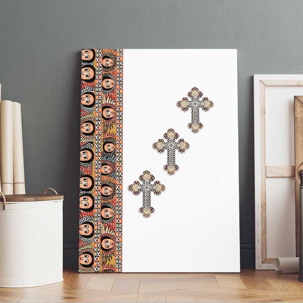Ethiopia Angels Tilet Canvas Wall Art Ethiopian Cross
