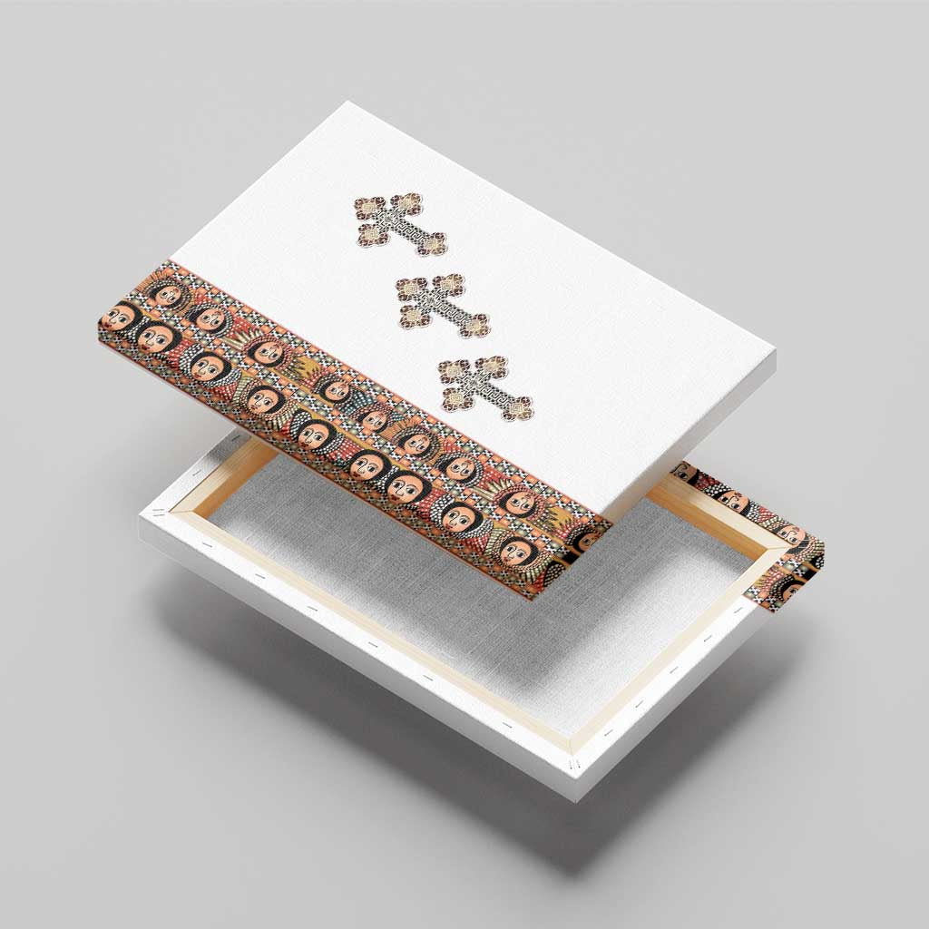 Ethiopia Angels Tilet Canvas Wall Art Ethiopian Cross