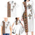 Ethiopia Angels Tilet Family Matching Long Sleeve Bodycon Dress and Hawaiian Shirt Ethiopian Cross