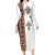 Ethiopia Angels Tilet Family Matching Long Sleeve Bodycon Dress and Hawaiian Shirt Ethiopian Cross