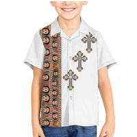 Ethiopia Angels Tilet Family Matching Mermaid Dress and Hawaiian Shirt Ethiopian Cross