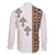 Ethiopia Angels Tilet Family Matching Off The Shoulder Long Sleeve Dress and Hawaiian Shirt Ethiopian Cross