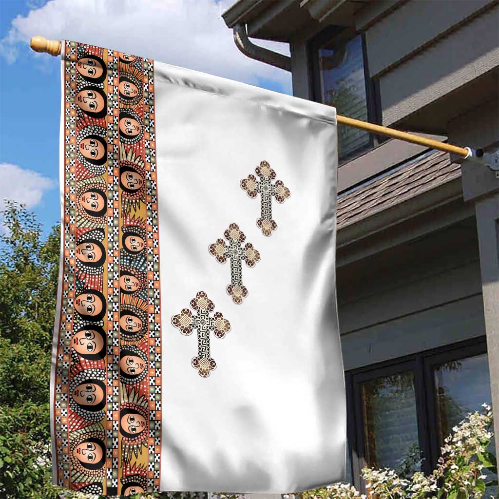 Ethiopia Angels Tilet Garden Flag Ethiopian Cross
