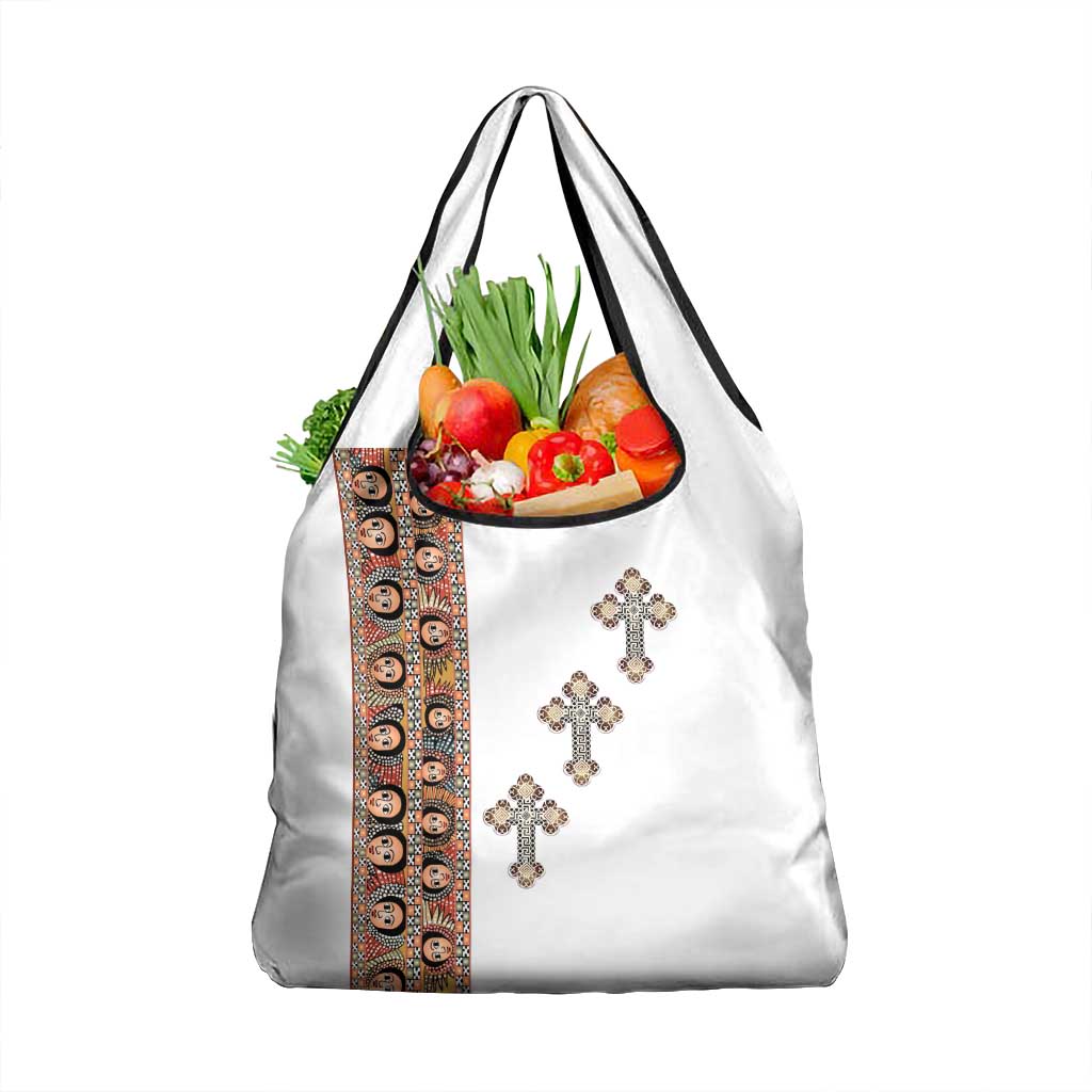 Ethiopia Angels Tilet Grocery Bag Ethiopian Cross