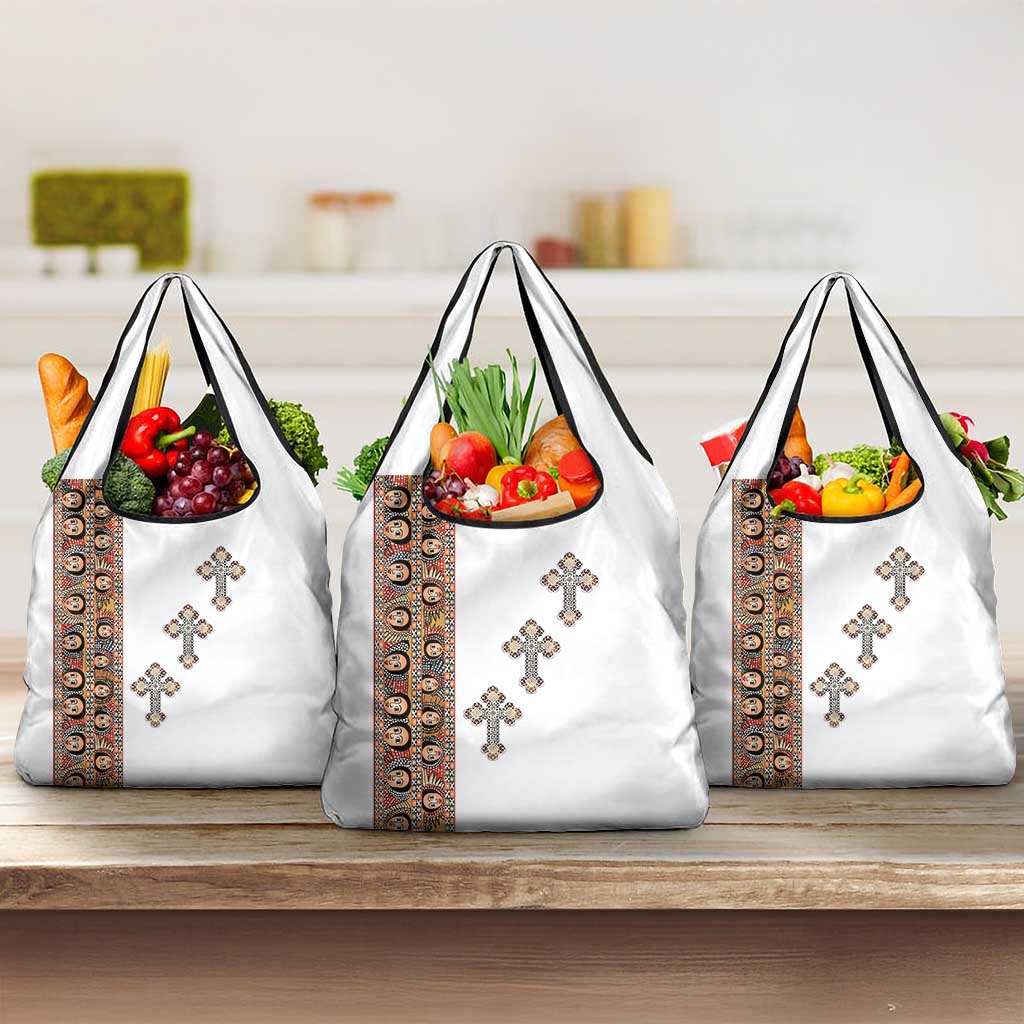 Ethiopia Angels Tilet Grocery Bag Ethiopian Cross
