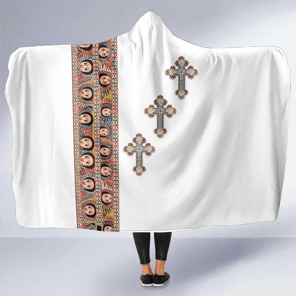 Ethiopia Angels Tilet Hooded Blanket Ethiopian Cross