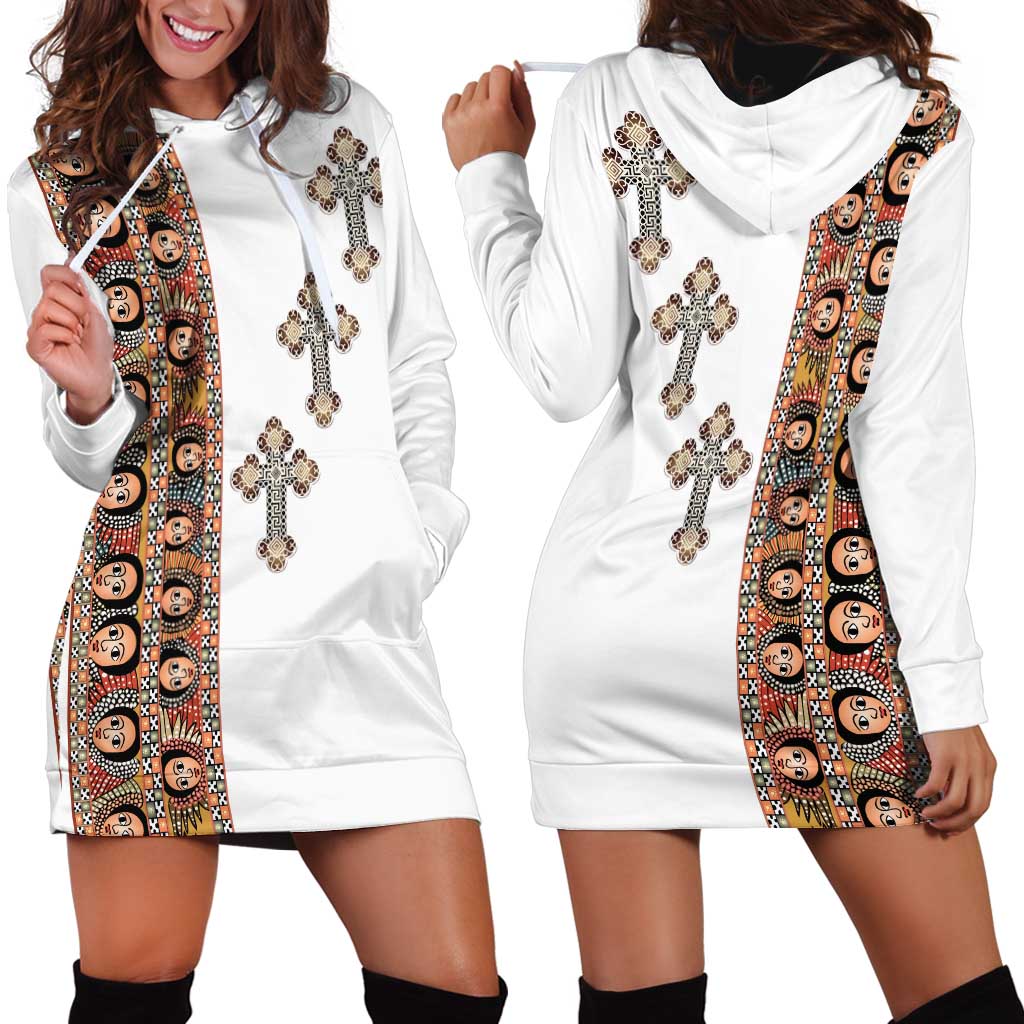 Ethiopia Angels Tilet Hoodie Dress Ethiopian Cross
