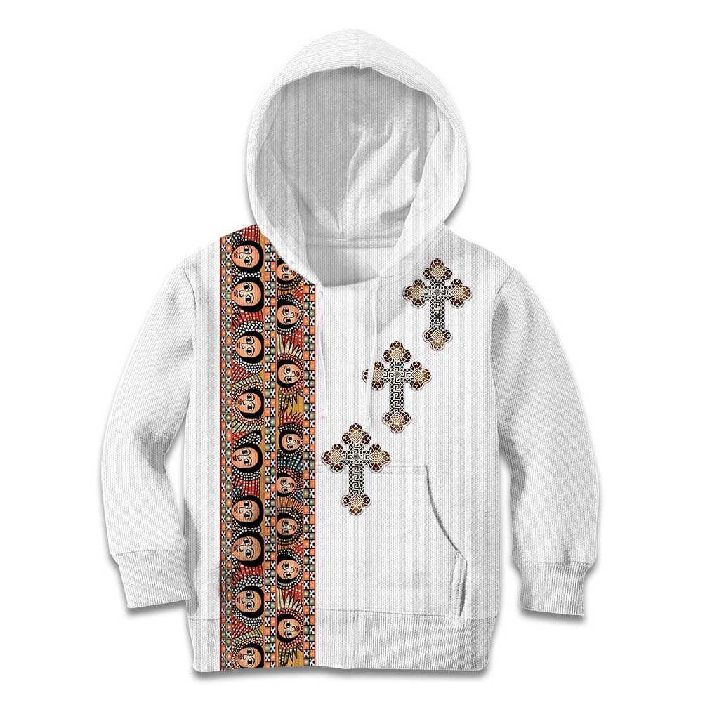 Ethiopia Angels Tilet Kid Hoodie Ethiopian Cross