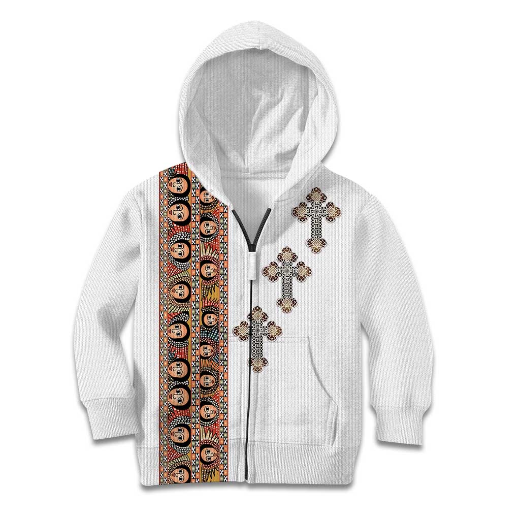 Ethiopia Angels Tilet Kid Hoodie Ethiopian Cross