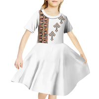Ethiopia Angels Tilet Kid Short Sleeve Dress Ethiopian Cross