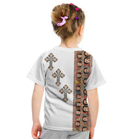 Ethiopia Angels Tilet Kid T Shirt Ethiopian Cross