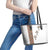 Ethiopia Angels Tilet Leather Tote Bag Ethiopian Cross