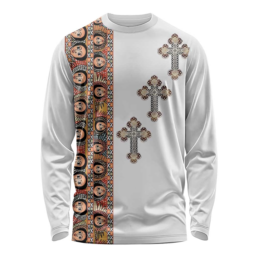 Ethiopia Angels Tilet Long Sleeve Shirt Ethiopian Cross