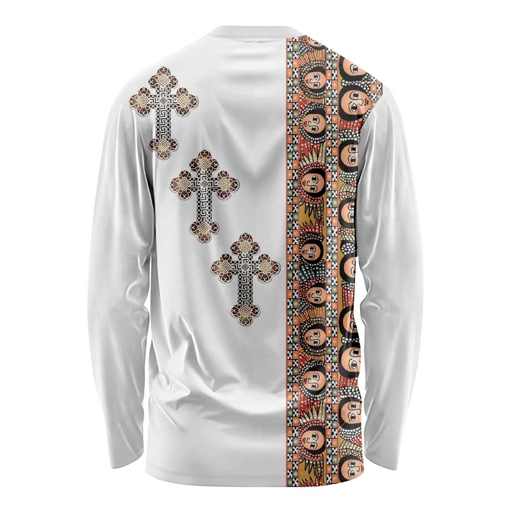 Ethiopia Angels Tilet Long Sleeve Shirt Ethiopian Cross
