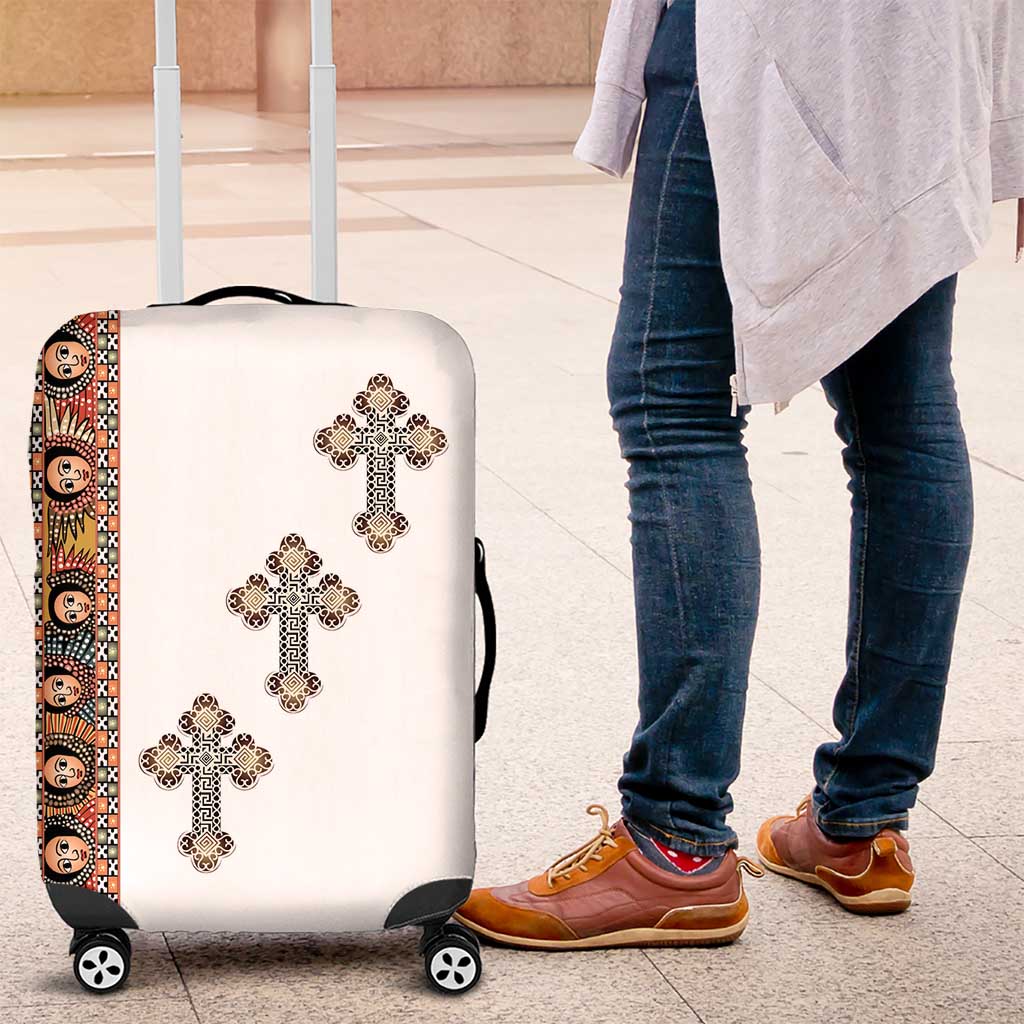 Ethiopia Angels Tilet Luggage Cover Ethiopian Cross