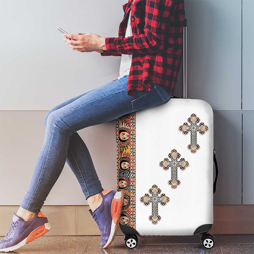 Ethiopia Angels Tilet Luggage Cover Ethiopian Cross