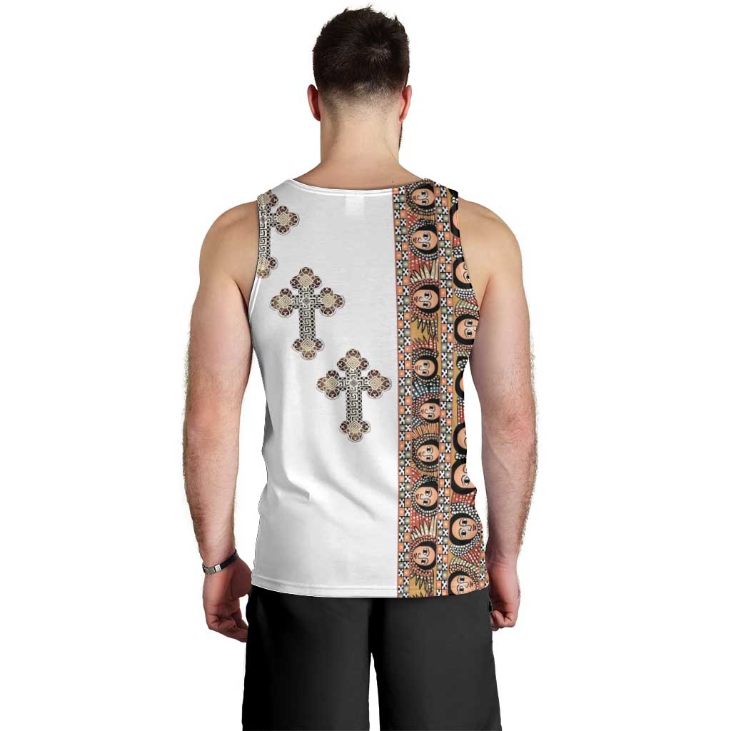 Ethiopia Angels Tilet Men Tank Top Ethiopian Cross
