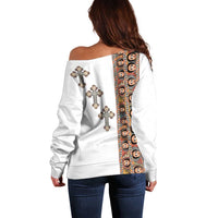 Ethiopia Angels Tilet Off Shoulder Sweater Ethiopian Cross